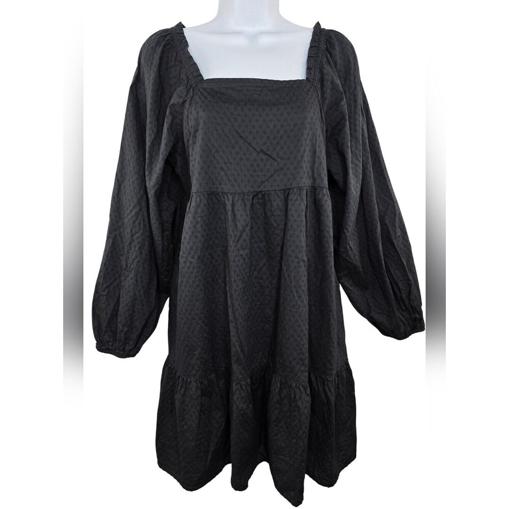 Universal Thread M Black Eyelet Lace Dress 3748-CV